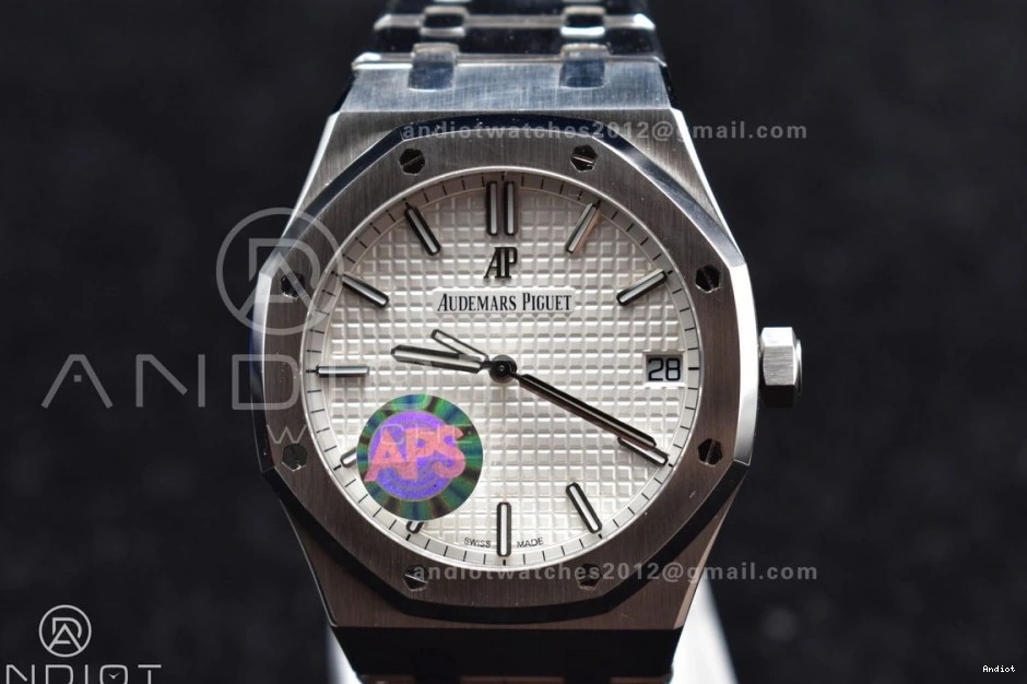449 Best Royal Bracelet A4302 41mm White SS Edition APSF 15500 SS Super Clone Premium on Oak Dial Textured 1:1 0711